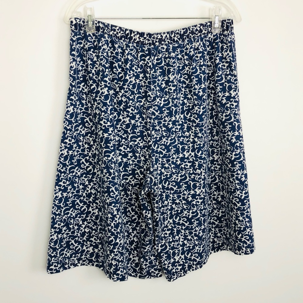 Vintage Blair Blue and White Culotte Shorts - Picture 6 of 8